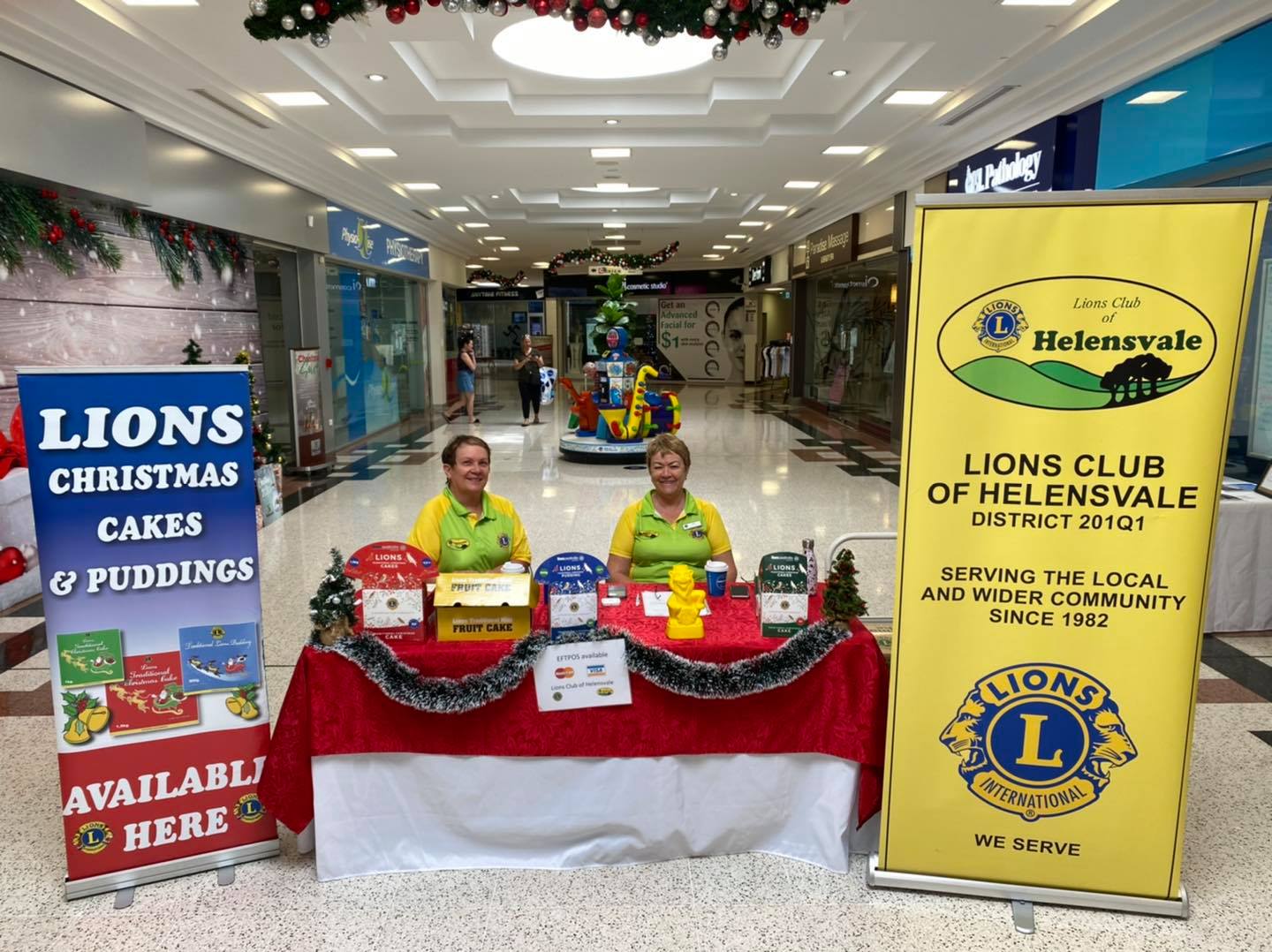 Lions Christmas Cake Stall